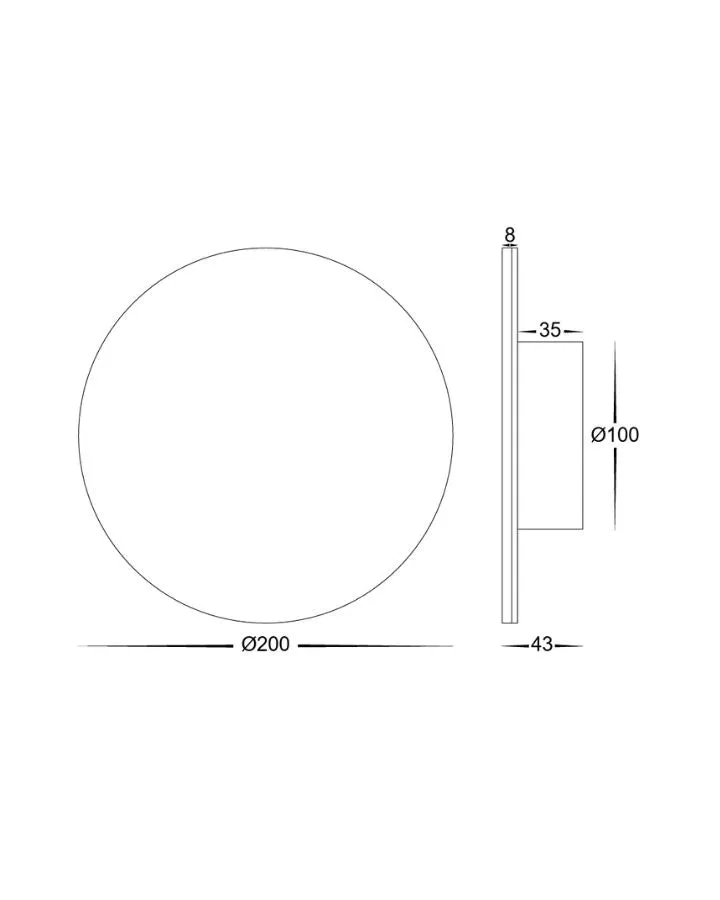 Modern Aluminium Disc Wall Light | TRIColour | SALE
