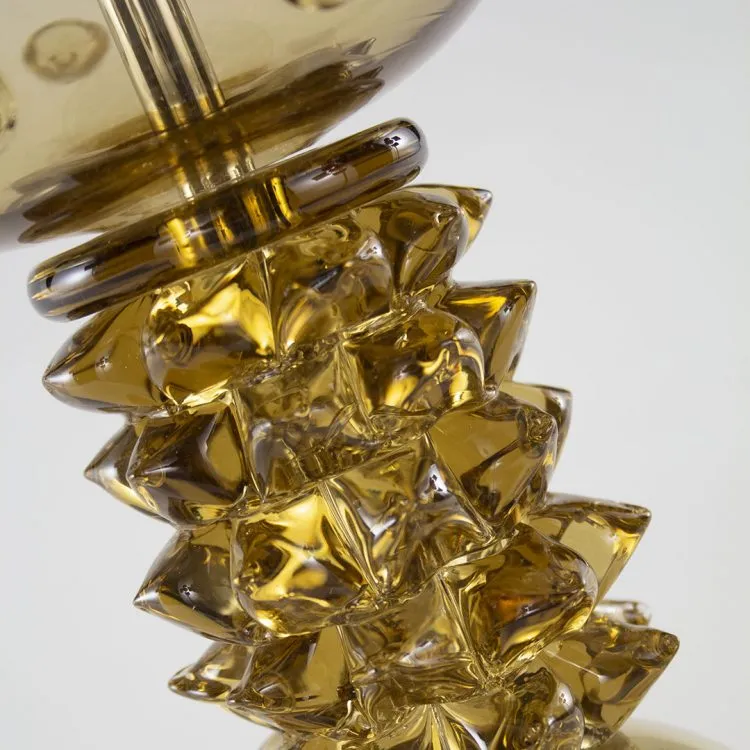 Modern Artistic Amber Glass Table Lamp