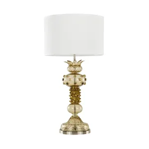 Modern Artistic Amber Glass Table Lamp