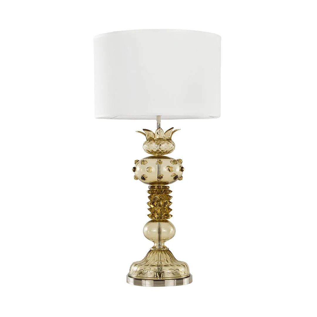 Modern Artistic Amber Glass Table Lamp