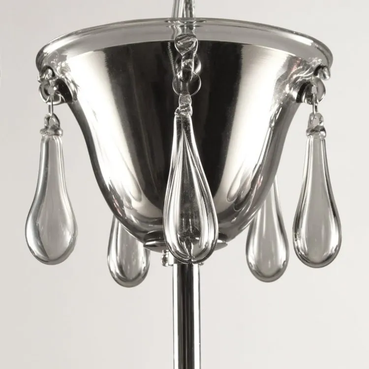 Modern Artistic Grey Murano Glass Ceiling Pendant