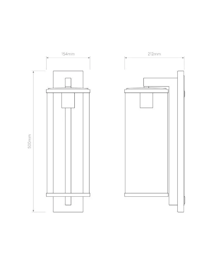 Modern Lamp Wall Light | Varied Finishes