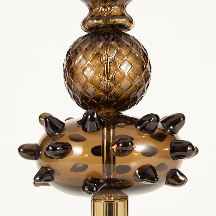 Modern Mocha Artistic Glass Table Lamp