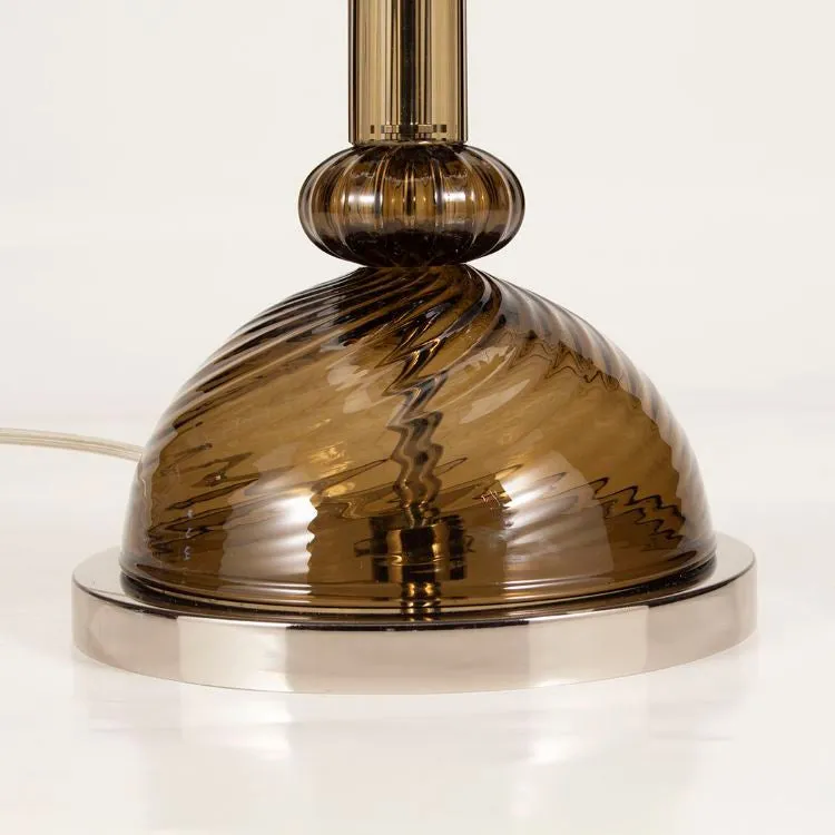 Modern Mocha Artistic Glass Table Lamp
