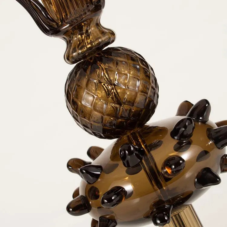 Modern Mocha Artistic Glass Table Lamp