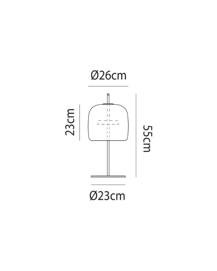 Mouth Blown Tinted Glass Table Lamp