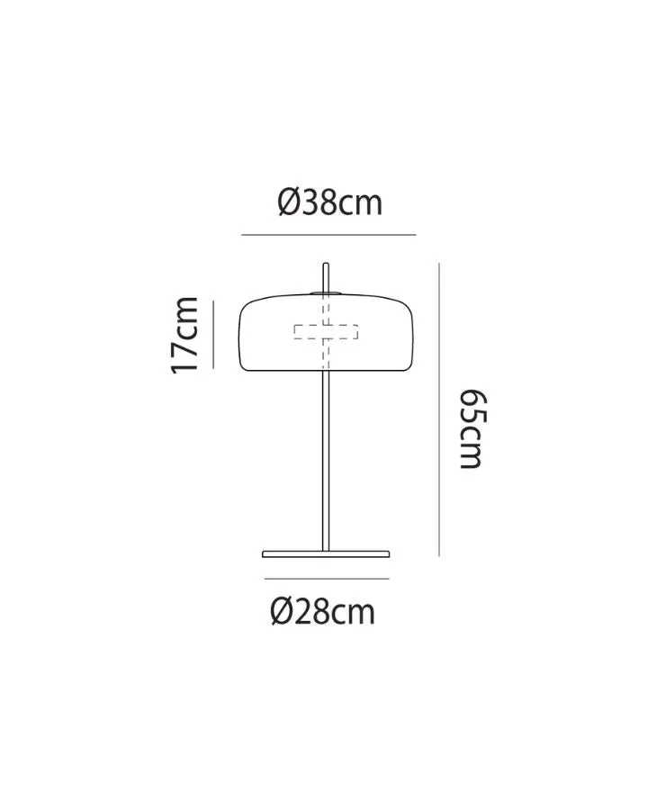 Mouth Blown Tinted Glass Table Lamp