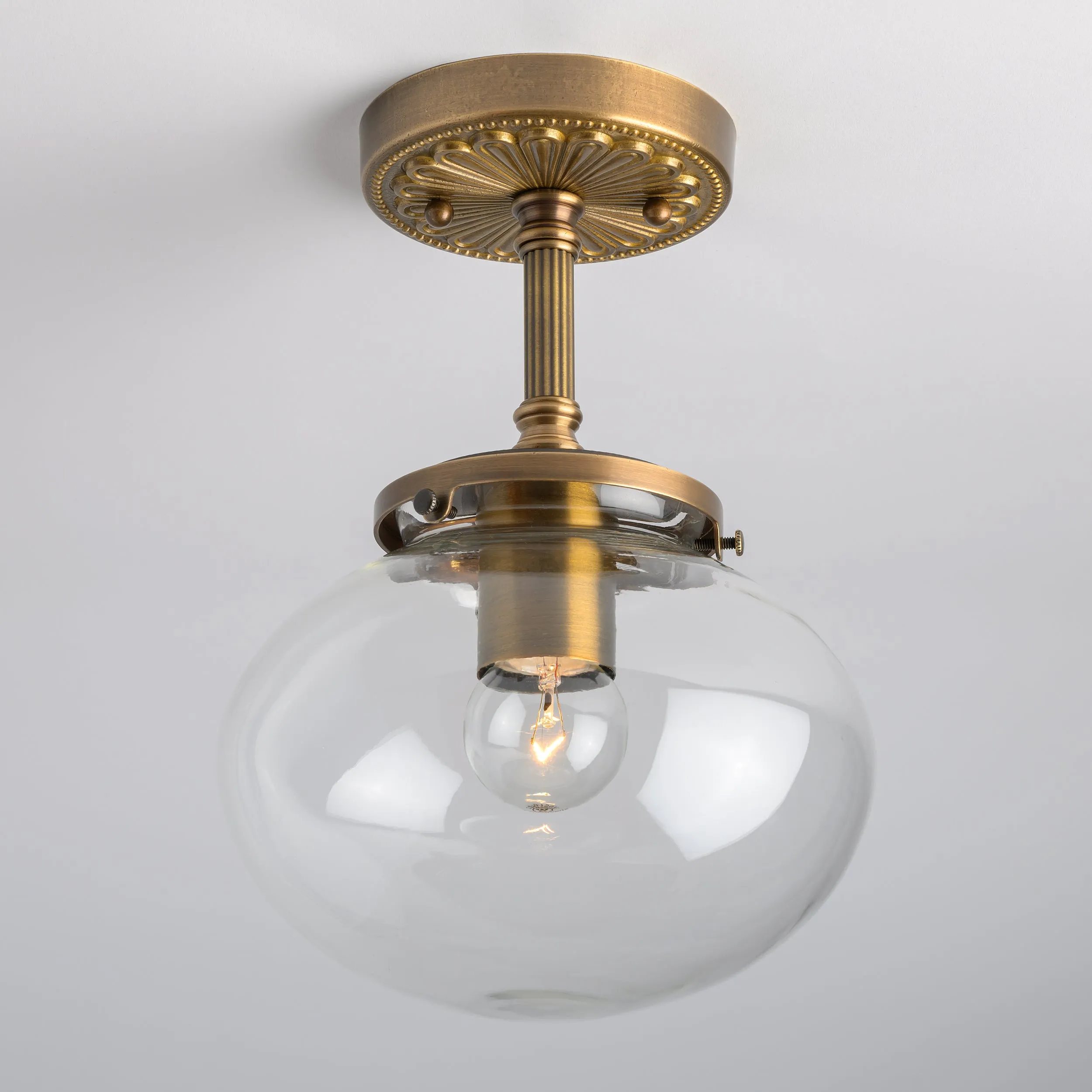 Mulberry (Clear) | Historic Ornate Stem