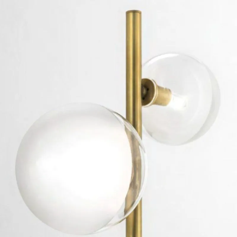 Natural Brass Balanced Floor Lamp