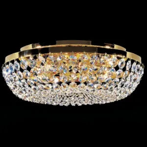 One Metre-Wide Premium  Crystal Flush Ceiling Light