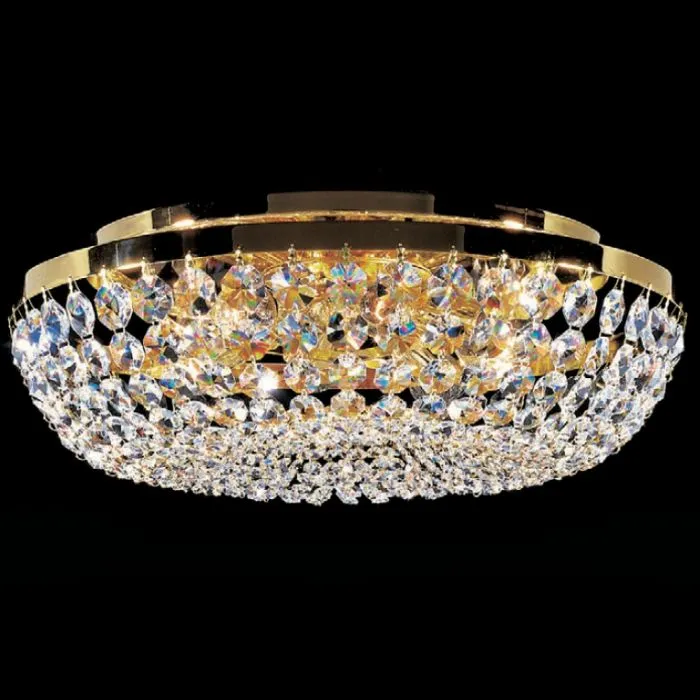 One Metre-Wide Premium  Crystal Flush Ceiling Light