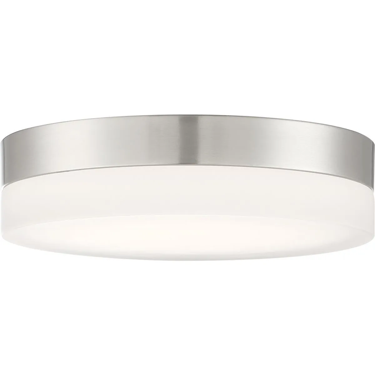 Pi Flush Model #450 LED Eleven Inch Flush Ceiling Mount in Black or Brushed Nickel Finish