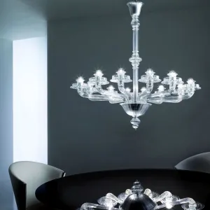 Porpora Murano Glass Chandelier By Venini In 4 Sizes