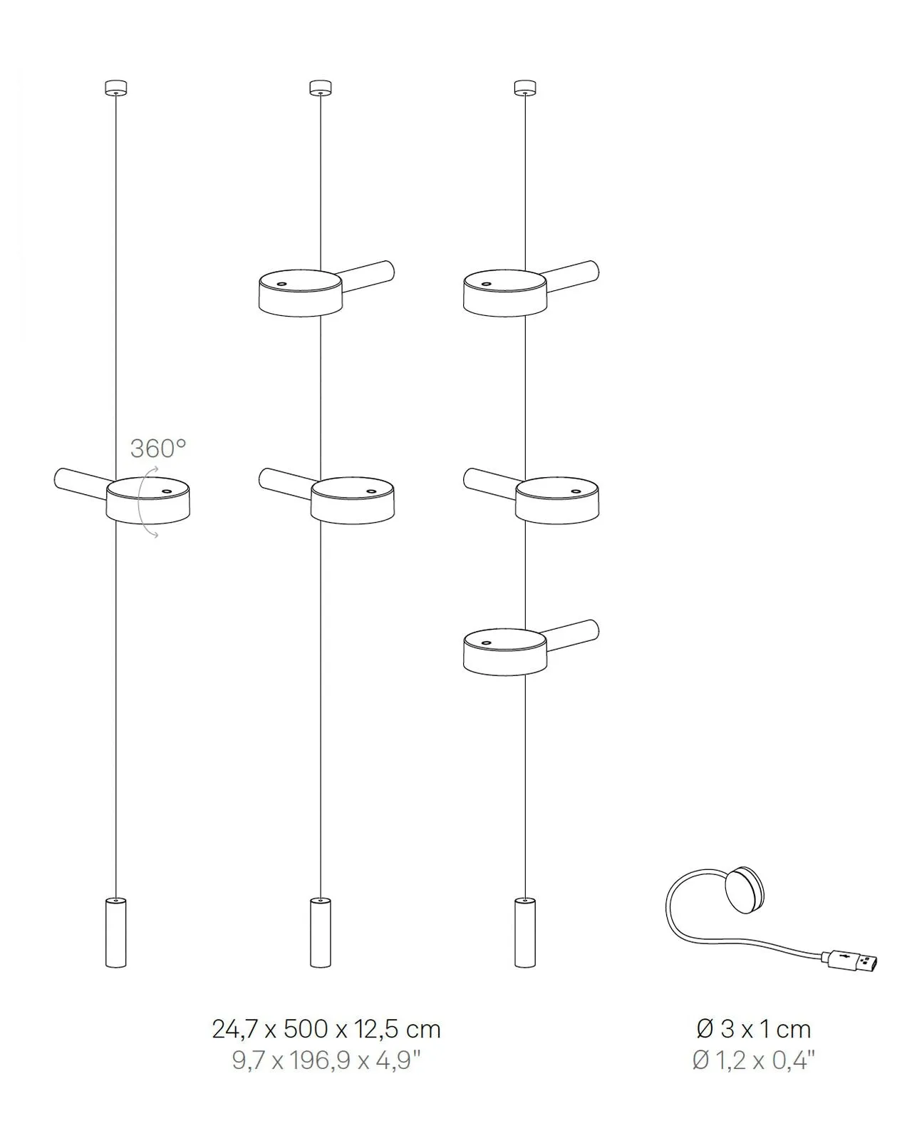 Rechargeable Pendant & Floor Lamp