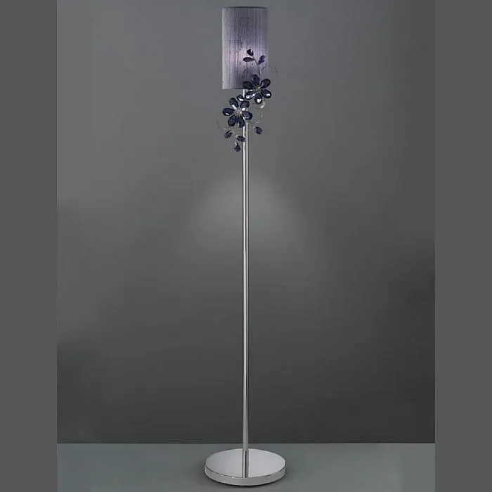 Red Premium Strass Crystal Flower Floor Lamp