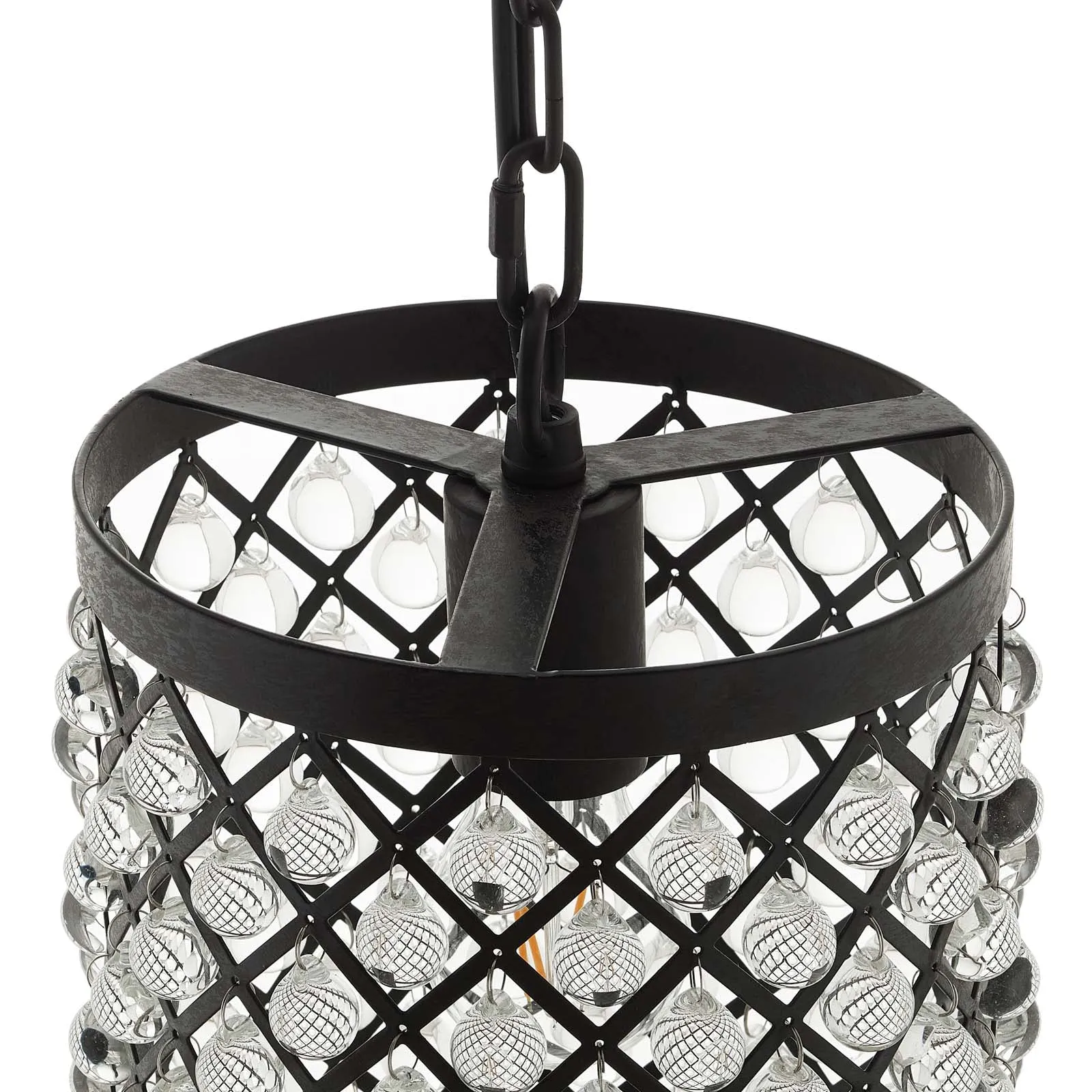 Reflect Glass and Metal Pendant Chandelier by Modway