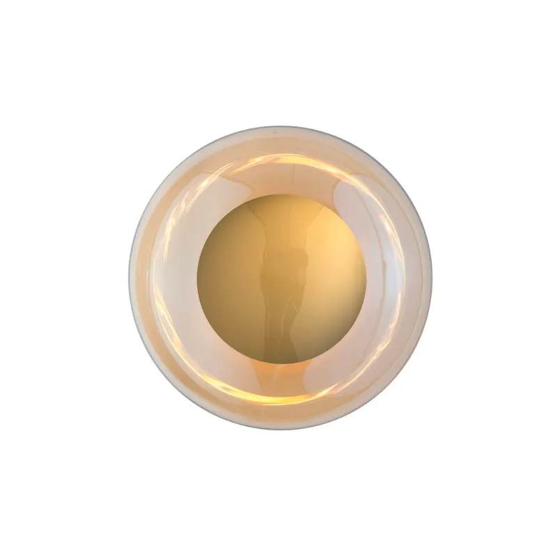 Retro Glass Circular Wall or Ceiling Light