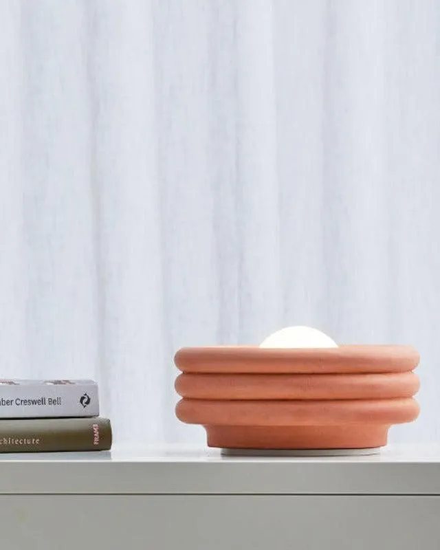 Rippled Ceramic Table Lamp