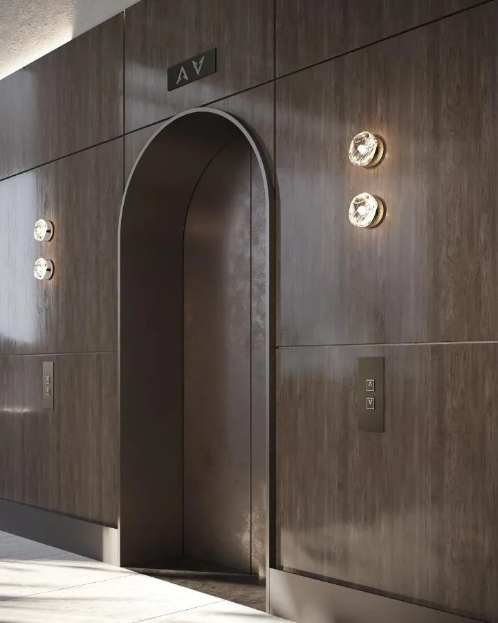 Round Organic Hand-Blown Wall Light