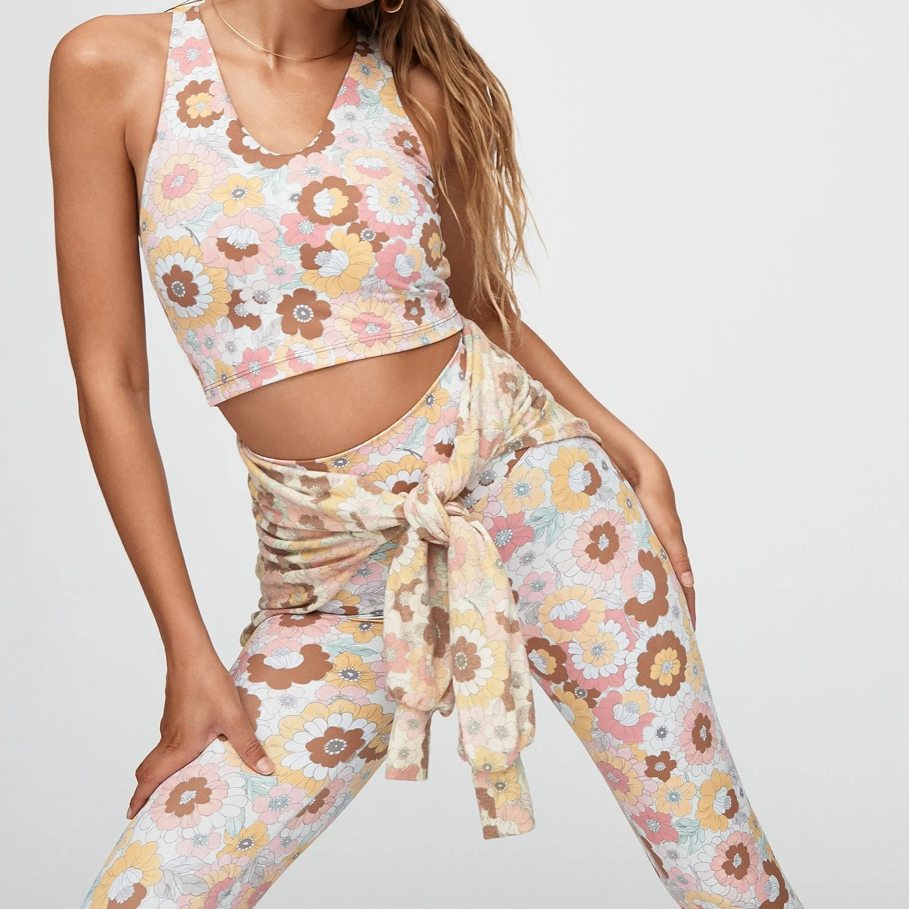 Ruby Top - Autumn Floral