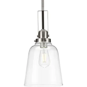 Rushton Collection One-Light Clear Glass Hanging Pendant Light