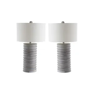 Safavieh Melina 28.5 In. H Table Lamp Set Of 2 - WHITE WASH ONE SIZE