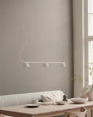 Simplistic Three Light Rail Pendant