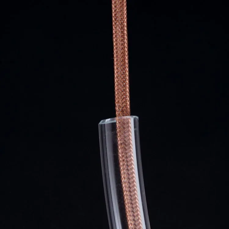 single lamp crystal glass and copper