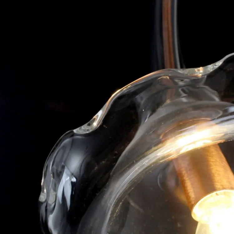 single lamp crystal glass and copper