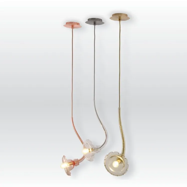 single lamp crystal glass and copper