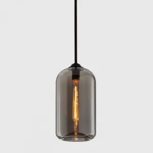 Smooth Glass Suspended Pendant