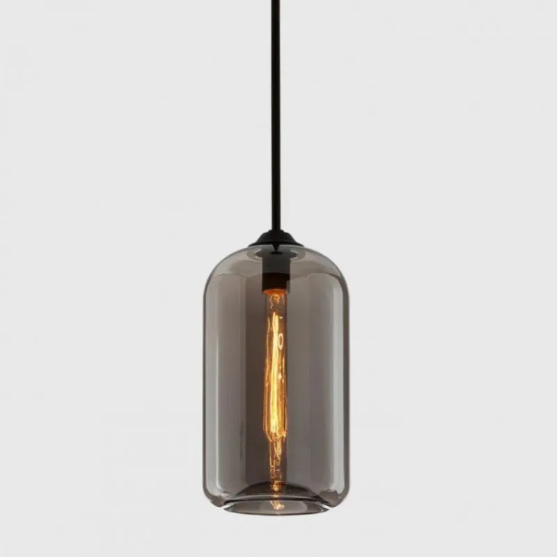Smooth Glass Suspended Pendant