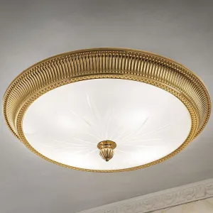 Solid Brass Frame Ceiling Light
