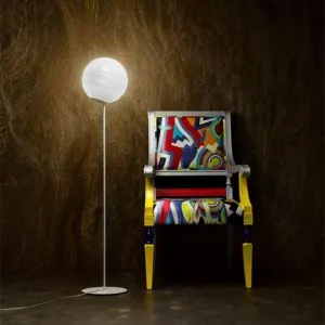 Spherical Murano glass floor light