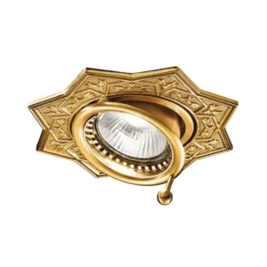 Star Shaped Brass Spot Lights in a choice of finishes