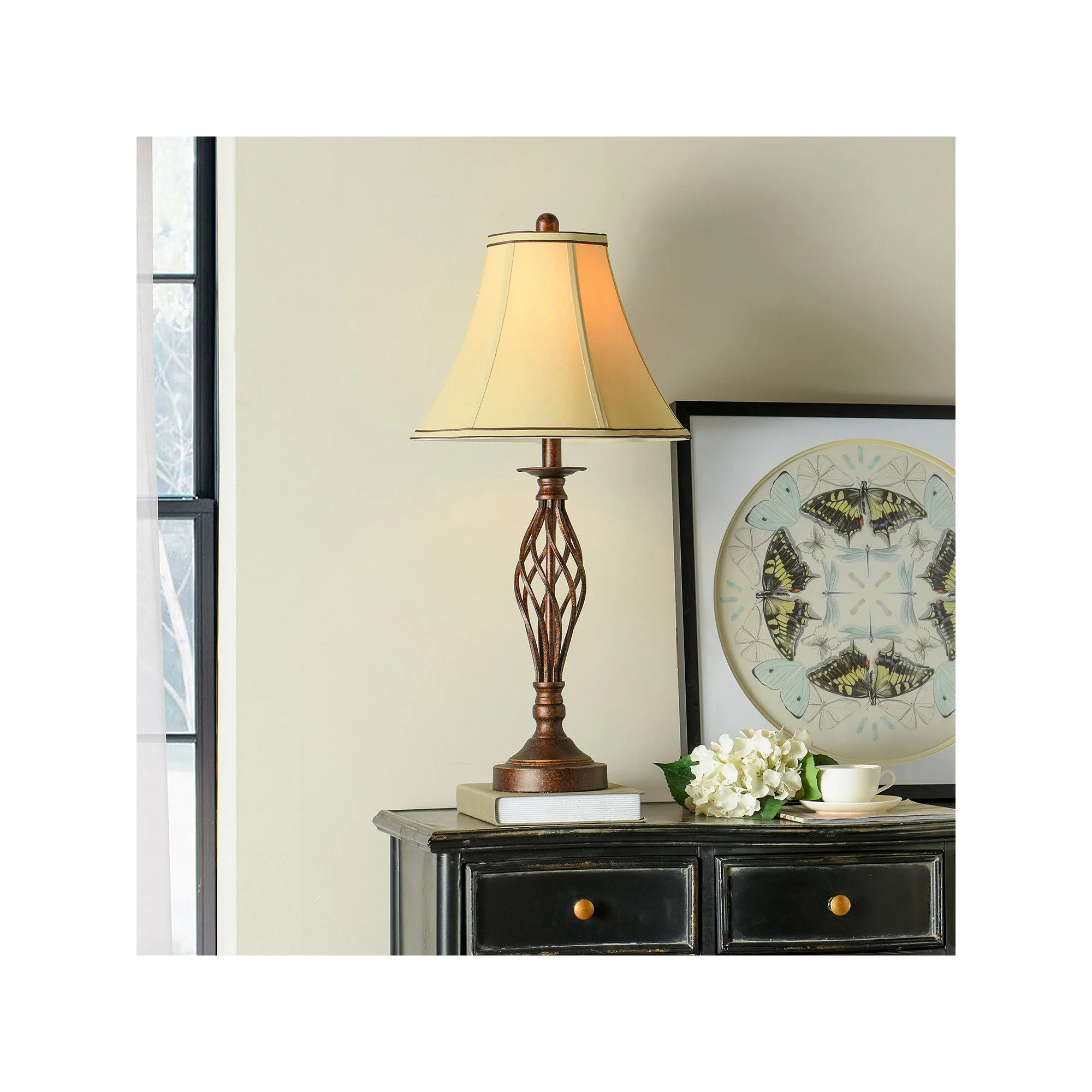 Stylecraft 28.5" Barclay Table Lamp - DK BROWN ONE SIZE