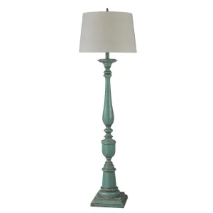 StyleCraft Home Collection L72018DS Avignon Blue Floor Lamp