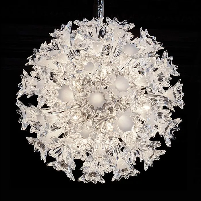 The Iconic 60 Cm Clear Murano Glass Esprit Pendant Light From Venini