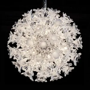 The Iconic 60 Cm Clear Murano Glass Esprit Pendant Light From Venini