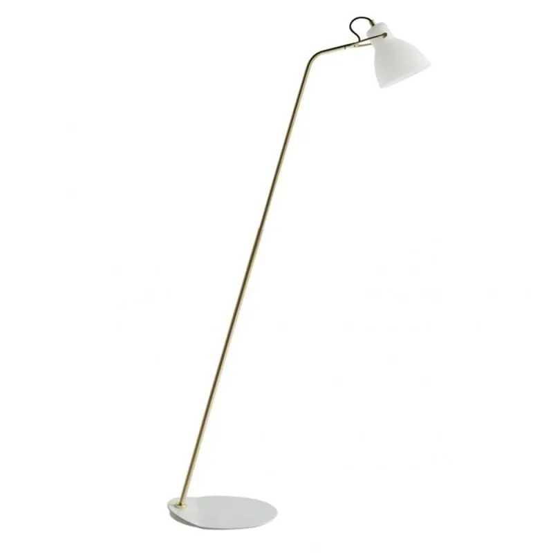 Timeless White Brass Floor Lamp
