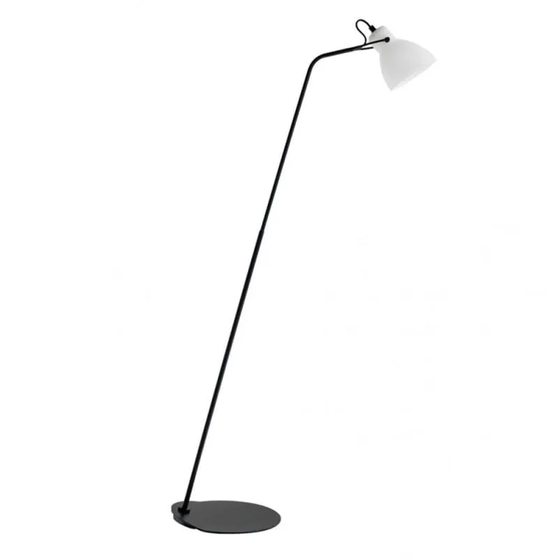 Timeless White Brass Floor Lamp
