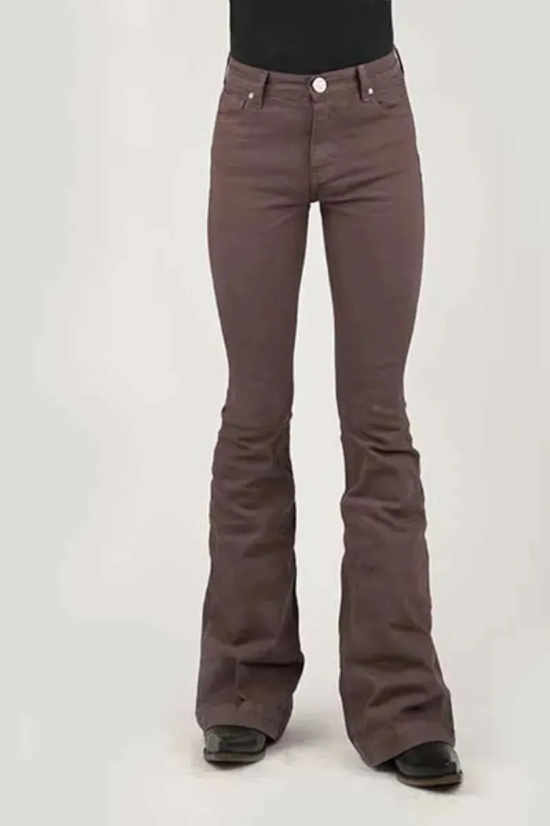 Tin Haul Libby High Raise Flare (Brown) - Women's Jeans