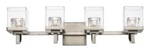 Trans Globe Lighting 21234 BN Four Light Bath Wall in Brushed Nickel Finish