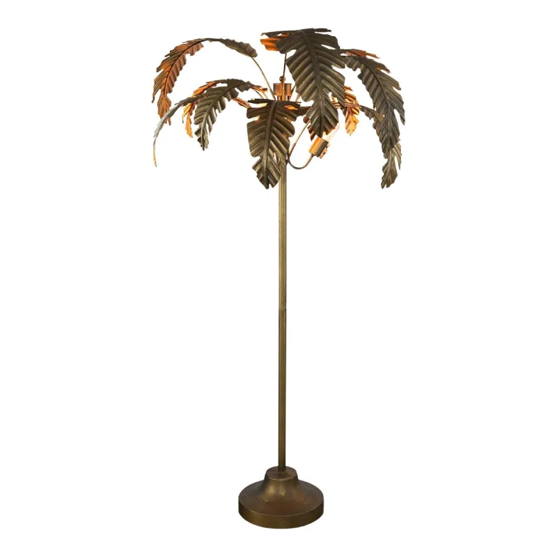 Tropical Palm Leaves Floor Lamp