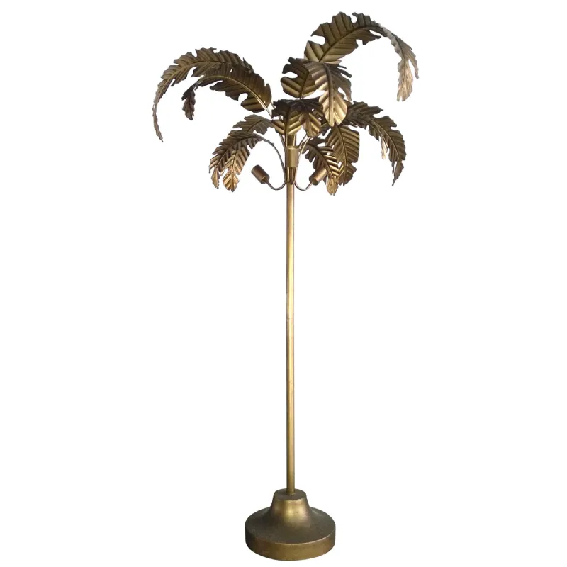 Tropical Palm Leaves Floor Lamp