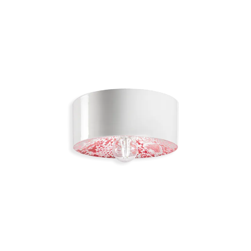 Two Tone Ceramic Cylindrical Ceiling Light