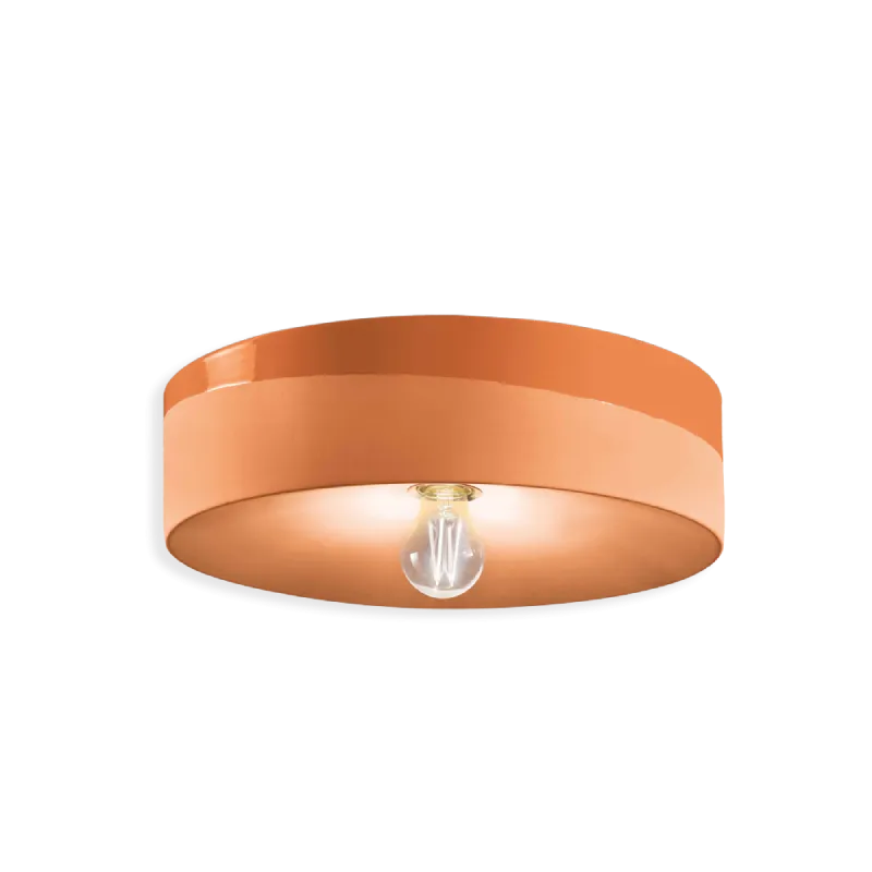 Two Tone Ceramic Cylindrical Ceiling Light