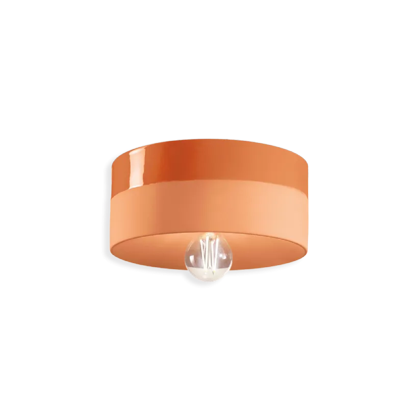 Two Tone Ceramic Cylindrical Ceiling Light