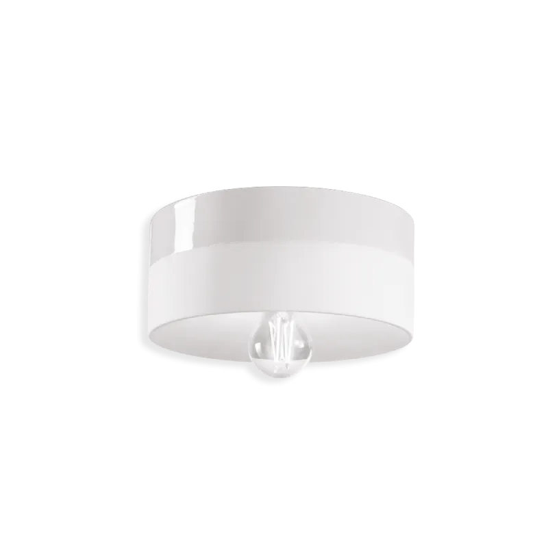 Two Tone Ceramic Cylindrical Ceiling Light