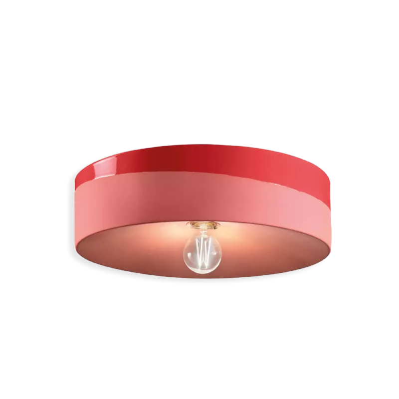 Two Tone Ceramic Cylindrical Ceiling Light